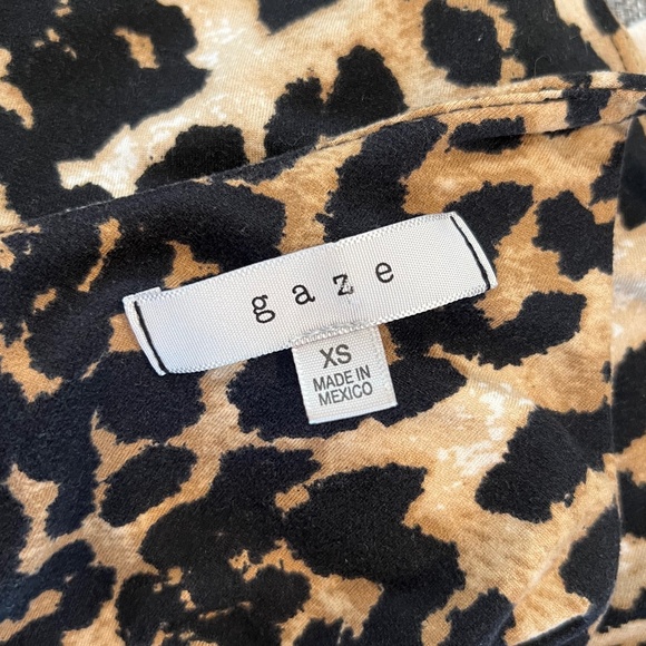 XS Leopard Print Super Soft Stretch Spaghetti Strap Bodysuit - Picture 4 of 5